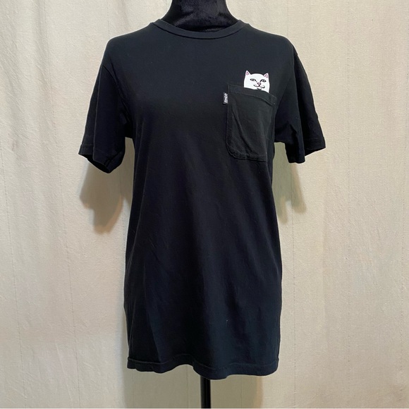 Ripndip Lord Nermal Pocket Black Tee - Picture 1 of 8